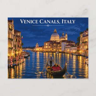 Postal Vista Nocturna de Gondola