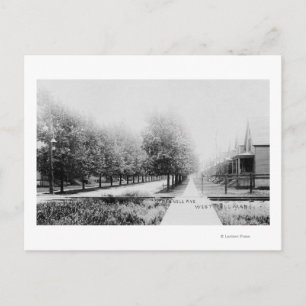 Postal Vista occidental de la avenida Parnell