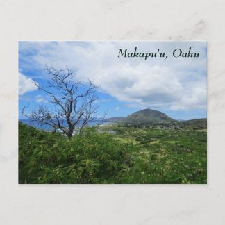 Postal Vista oceánica de las montañas Makapuu Oahu Hawaii