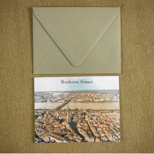 Postal Vista panorámica de Burdeos Francia