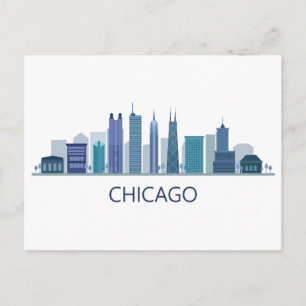 Postal Vista panorámica de ciudad   Chicago, Illinois