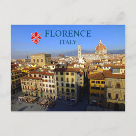 Postal Vista Panorámica De Florencia, Italia Postcard