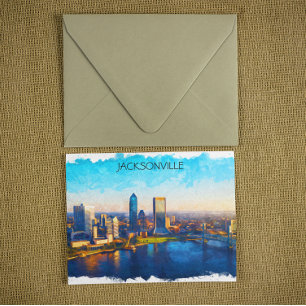 Postal Vista panorámica de Jacksonville Florida