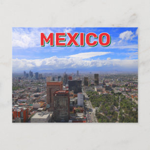 Postal Vista Panorámica De La Ciudad De México