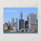 Postal Vista panorámica de la ciudad de Nueva York de Est (Anverso)
