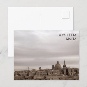 Postal Vista panorámica de La Valletta, capital de Malta