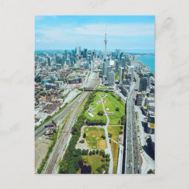 Postal Vista panorámica de los pájaros en el centro de To