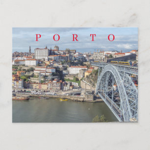 postal vista panorámica de Oporto