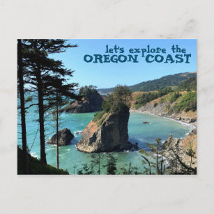 Postal Vista panorámica de Oregon Coast Boardman