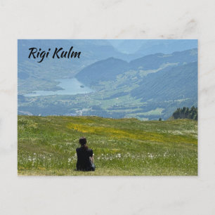 Postal Vista panorámica de Rigi Kulm Suiza