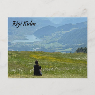 Postal Vista panorámica de Rigi Kulm Suiza
