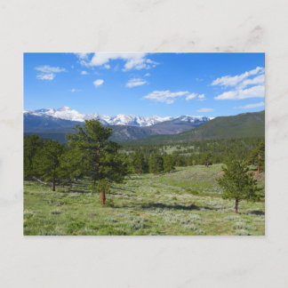 Postal Vista panorámica de Rocky Mountain