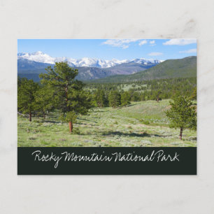Postal Vista panorámica de Rocky Mountain
