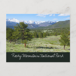 Postal Vista panorámica de Rocky Mountain