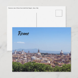 Postal Vista panorámica de Roma desde Castel Sant'Angelo