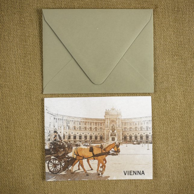 Postal Vista panorámica de Viena Austria City (vienna austria historic postcard)