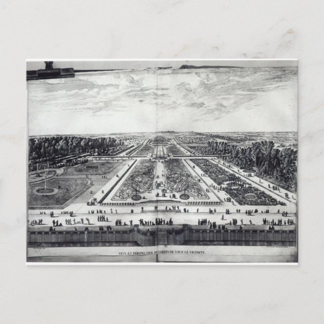 Postal Vista panorámica del jardín (Anverso)