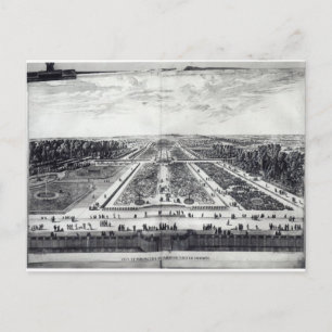 Postal Vista panorámica del jardín