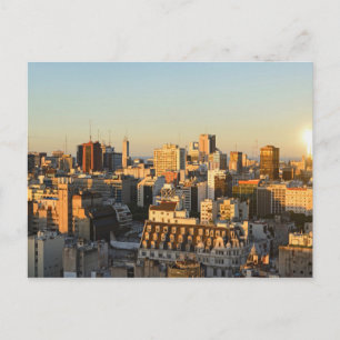 Postal Vista panorámica del paisaje urbano en la