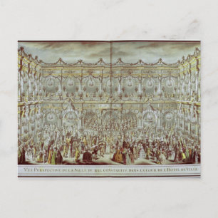 Postal Vista panorámica del salón de baile construido