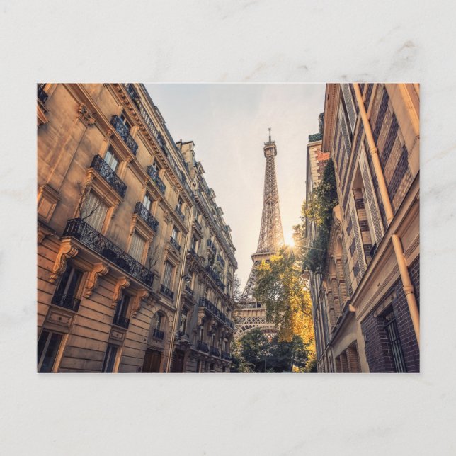 Postal Vista parisina (Anverso)