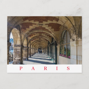 Postal vista Plaza de los Vosgos de París