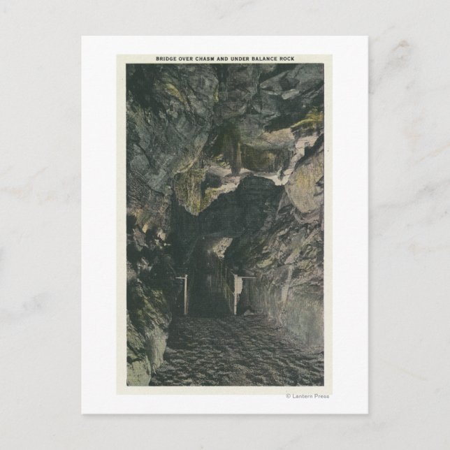 Postal Vista Rock de puente bajo equilibrio (Anverso)