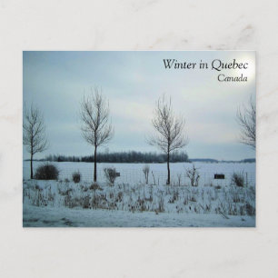 Postal Vista rural en Quebec, Canadá