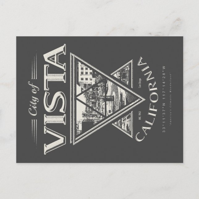 POSTAL VISTA - SAN DIEGO CALIFORNIA (Anverso)