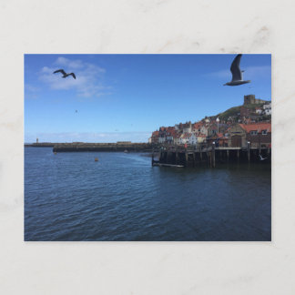 Postal Vista sobre el puerto de Whitby, Whitby, North Yor