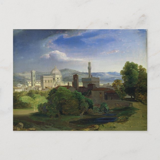 Postal Vista sobre Florencia, c.1829 (Anverso)