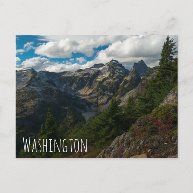 Postal Vista sobre los lagos de Middle y Lower Thornton (Anverso)