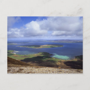 Postal Vista superior: burra sound, graemsay & orkney mai