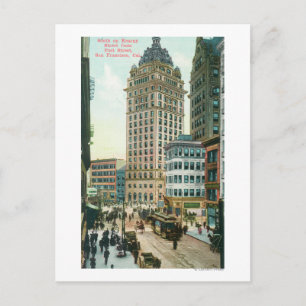 Postal Vista sur de Kearny St desde Post St