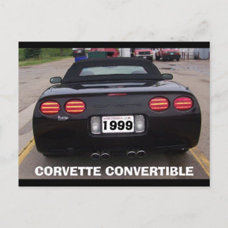 POSTAL VISTA TRASERA CONVERTIBLE DEL CORVETTE DE 1999