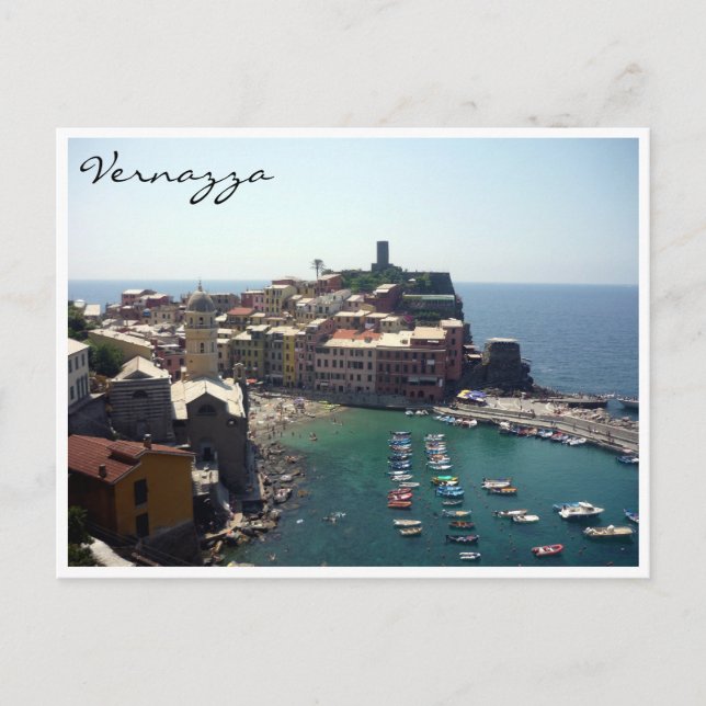 Postal vista vernazza (Anverso)