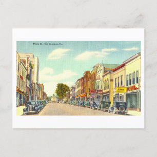 Postal Vista Vintage de Carbondale, Pennsylvania,