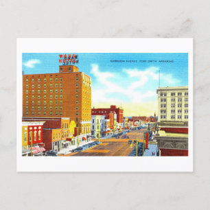Postal Vista Vintage de Fort Smith, Arkansas,