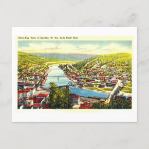 Postal Vista Vintage de Grafton, Virginia Occidental,