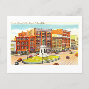 Postal Vista Vintage de Portland, Maine,