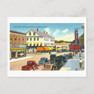 Postal Vista Vintage de Westbrook, Maine,