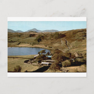 Postal Vista vintage del lago Watendlath en el Distrito d