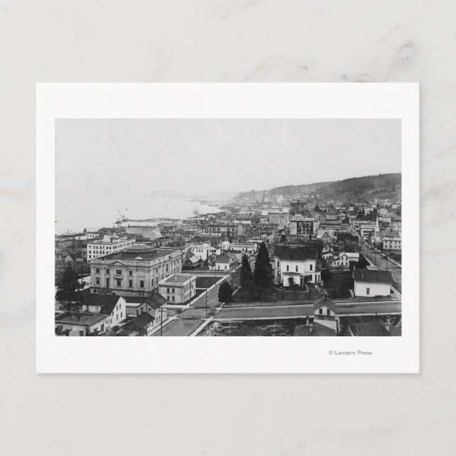 Postal Vista visual de pájaro de Astoria, O fotografía (Anverso)