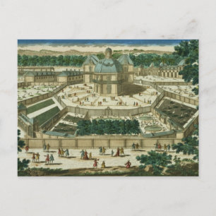 Postal Vista y perspectiva del Salón de la Menagerie