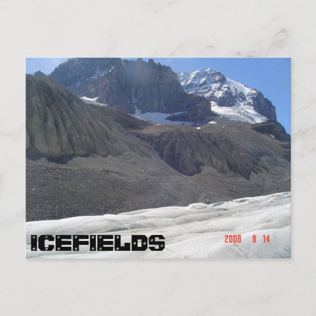 Postal Vistas al glaciar (Anverso)