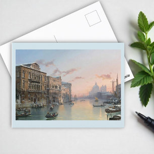 Postal Vistas Al Gran Canal De Venecia En Invierno