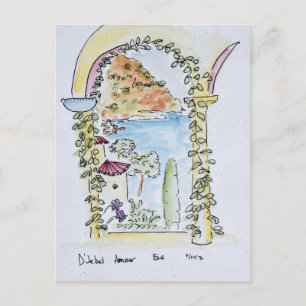 Postal Vistas al Mediterráneo   Eze, Francia