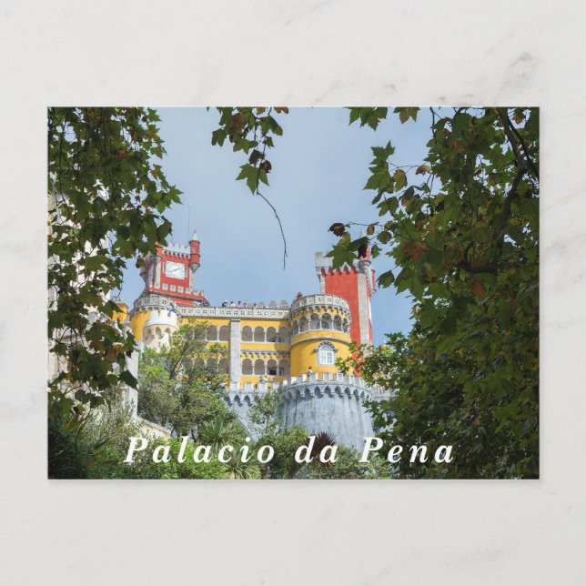 Postal Vistas al Palacio Pena. (Anverso)