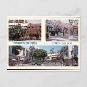 Postal Vistas callejeras vintage de Torremolinos Costa de