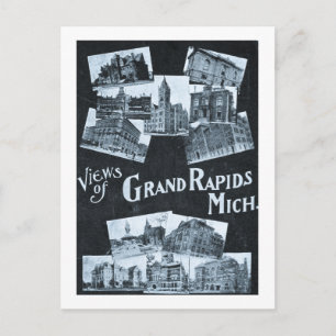 Postal Vistas de Grand Rapids Michigan Vintage
